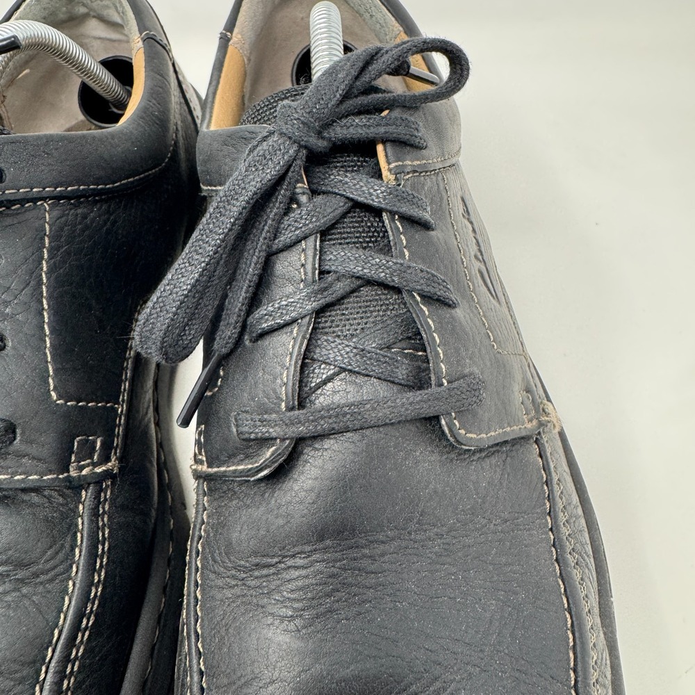 Clarks Black Leather Comfort Cushion Shoes Lace Up Oxford Men's‎ Size 11 M - Picture 9 of 16